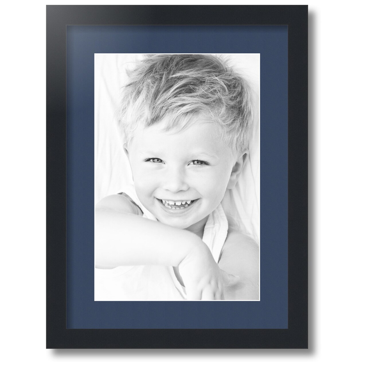 ArtToFrames Collage Photo Picture Frame with 1 - 10x15 inch Openings, Framed in Black with Over 62 Mat Color Options and Regular Glass (CSM-3926-1402)